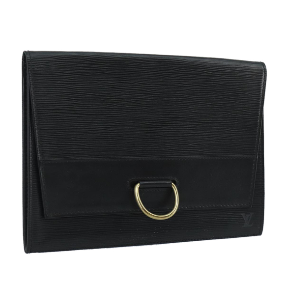 LOUIS VUITTON Epi Jena Clutch Bag Black M52722 LV Auth 100220 - Picture 1 of 16